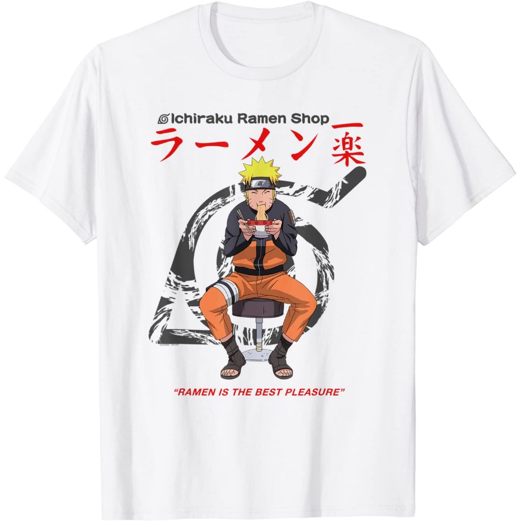 Naruto Shippuden Ichiraku Ramen Shop Naruto On เสื้อยืดสีขาว