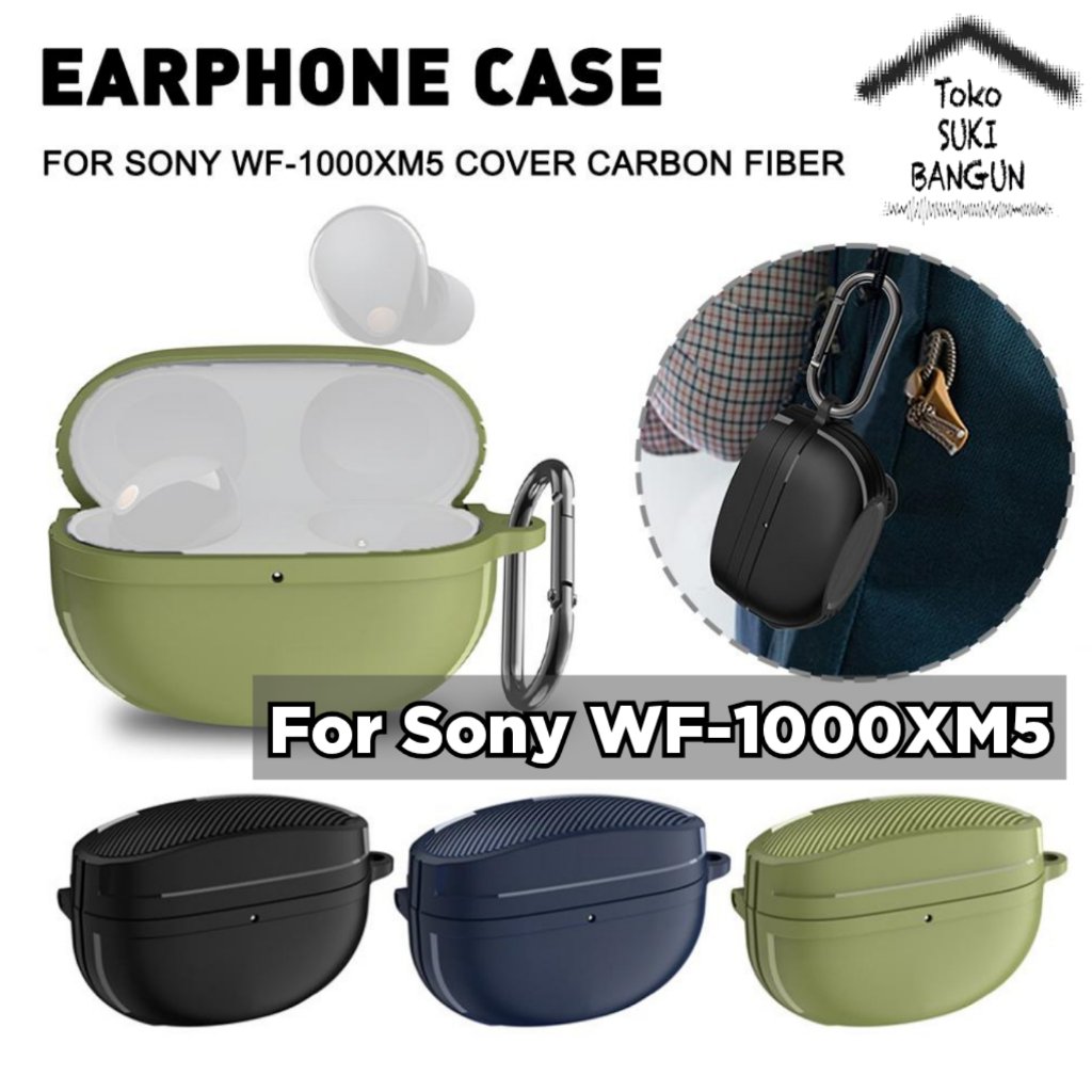 เคสสําหรับ Sony WF-1000XM5 ARMOR SIMPLE ฝาครอบแข็งปลอกกระเป๋า Protector WF1000XM5 WF 1000XM5