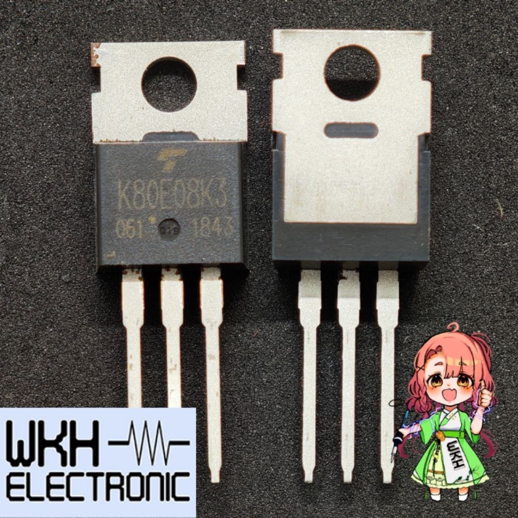 ต้นฉบับ TK80E08K3 K80E08K3 N-CH Mosfet 75V 80A TO220