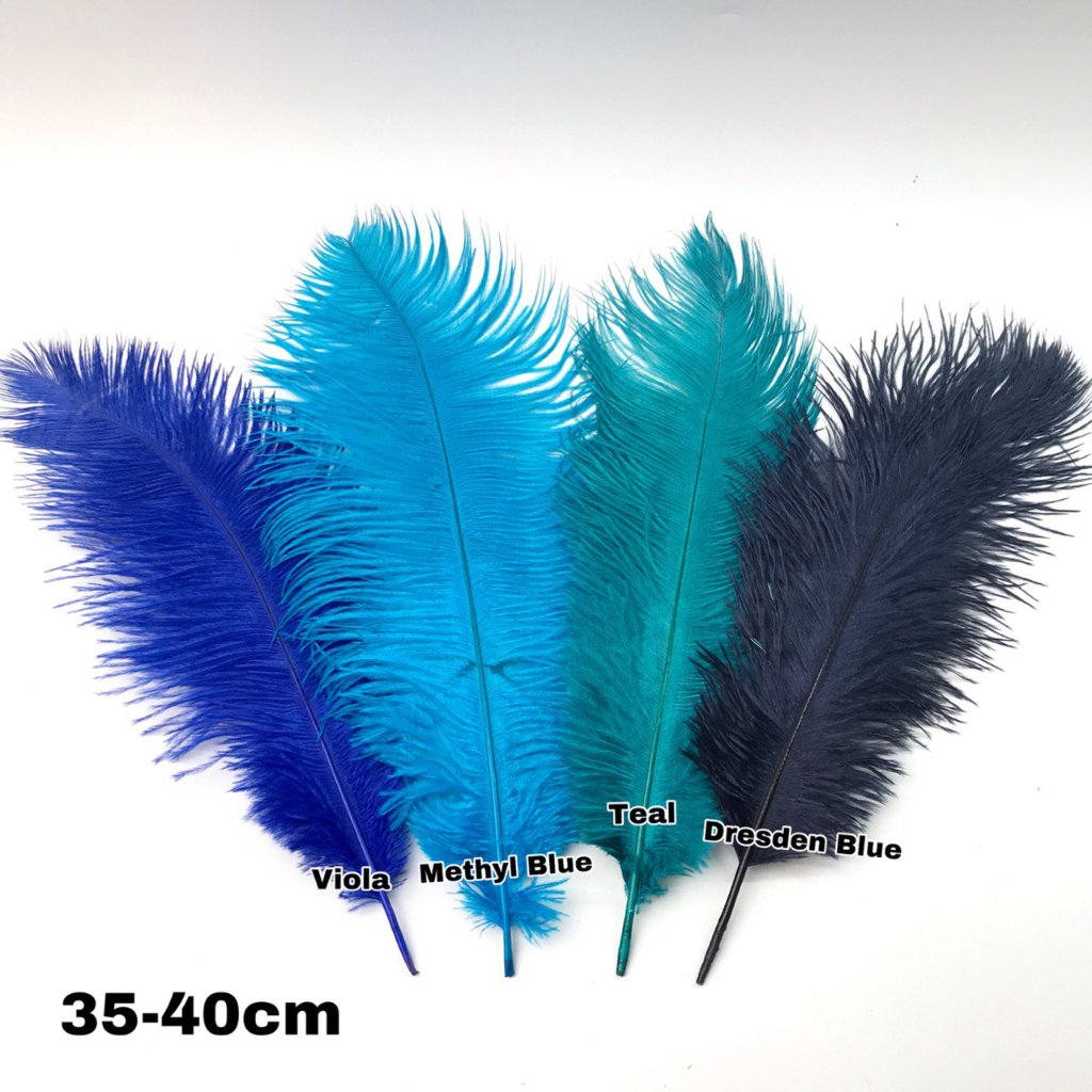 ต่อ 1 ชิ้น - ขนาด 35 ซม. - 40 ซม. / DECORATIVE GRAIN FEATHER / OSTRICH GRAIN FEATHER