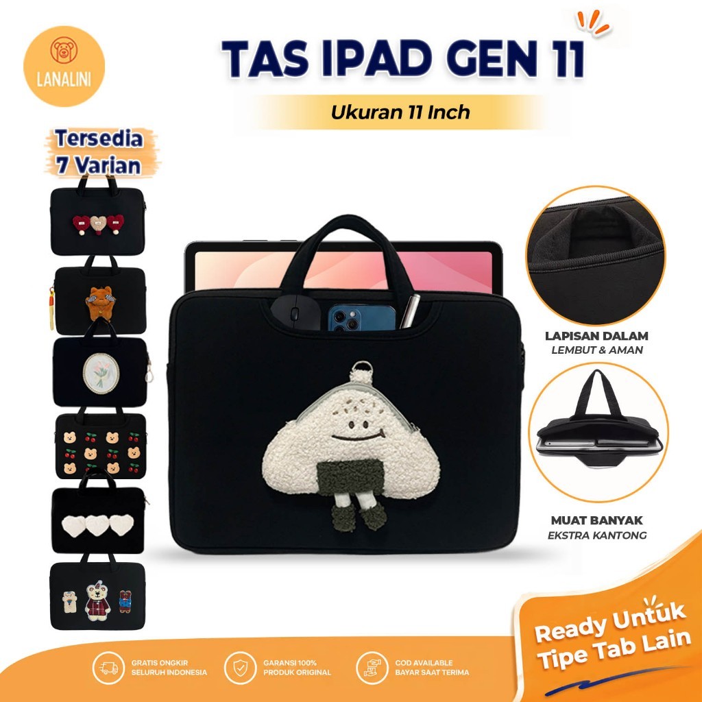กระเป๋าแท็บเล็ต Apple iPad Gen 11 2025 A16 สายคล้องกระเป๋าถือน่ารักการ์ตูนเด็ก Soft Case กระเป๋า