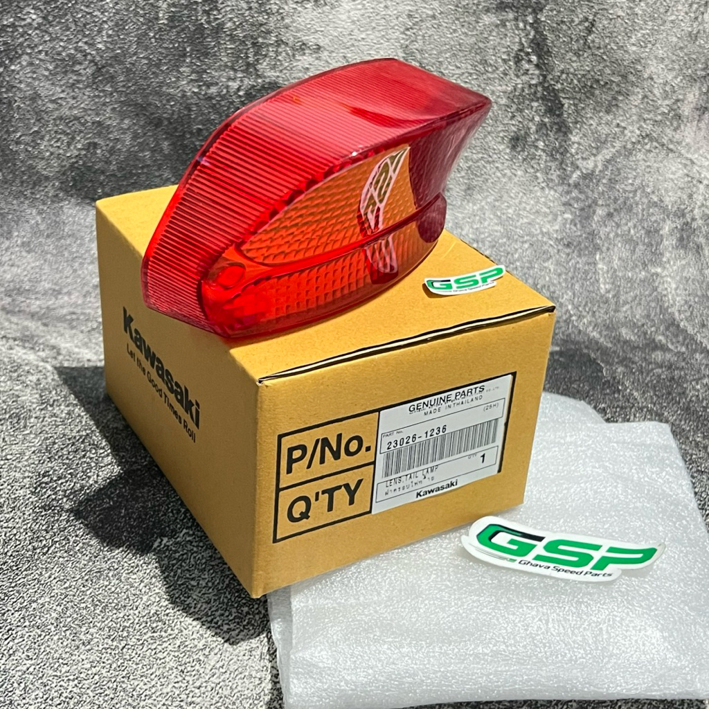 กระจกไฟเบรคหลัง Mica Kawasaki Ninja RR เก่า ZX150 CBU Original 23026-1236 เลนส์ไฟท้าย