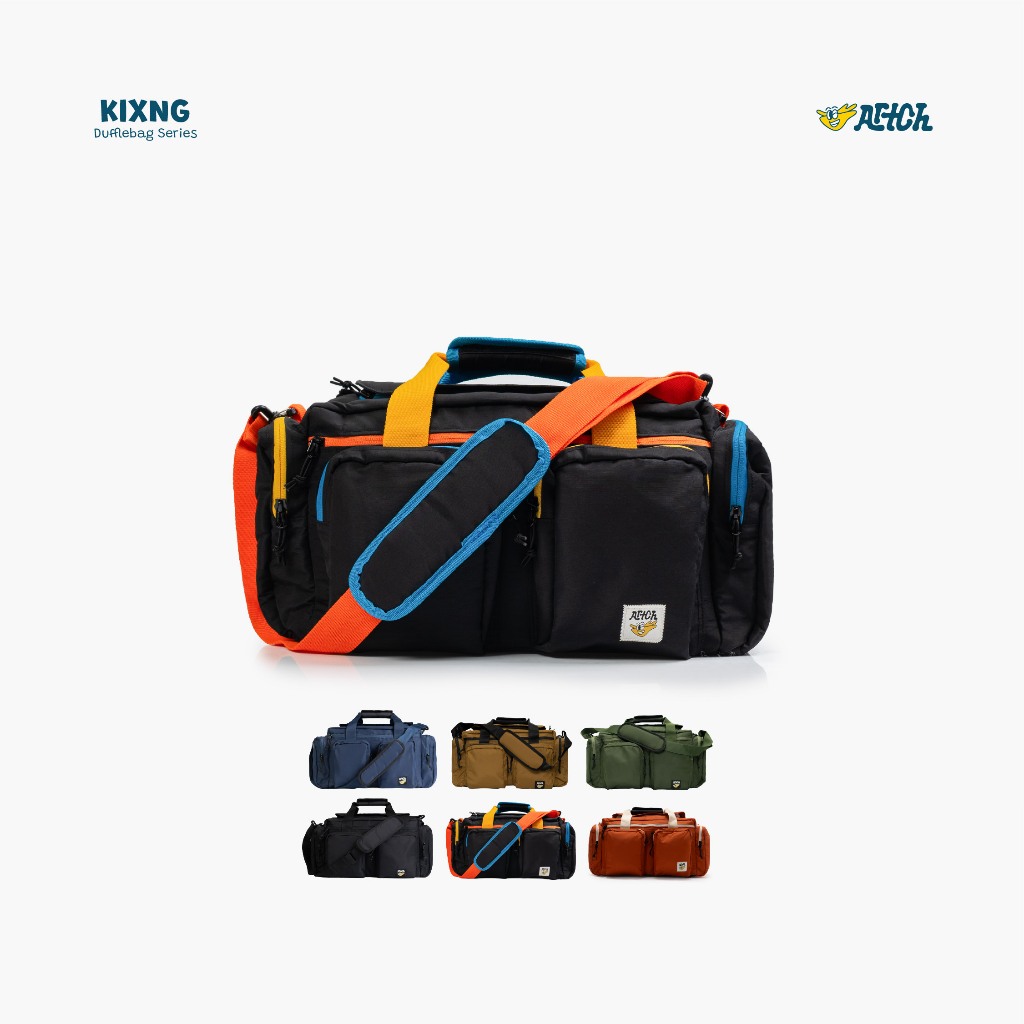 Artch - Kixng Black Mix - Travel Duffle Bag Gym Bag