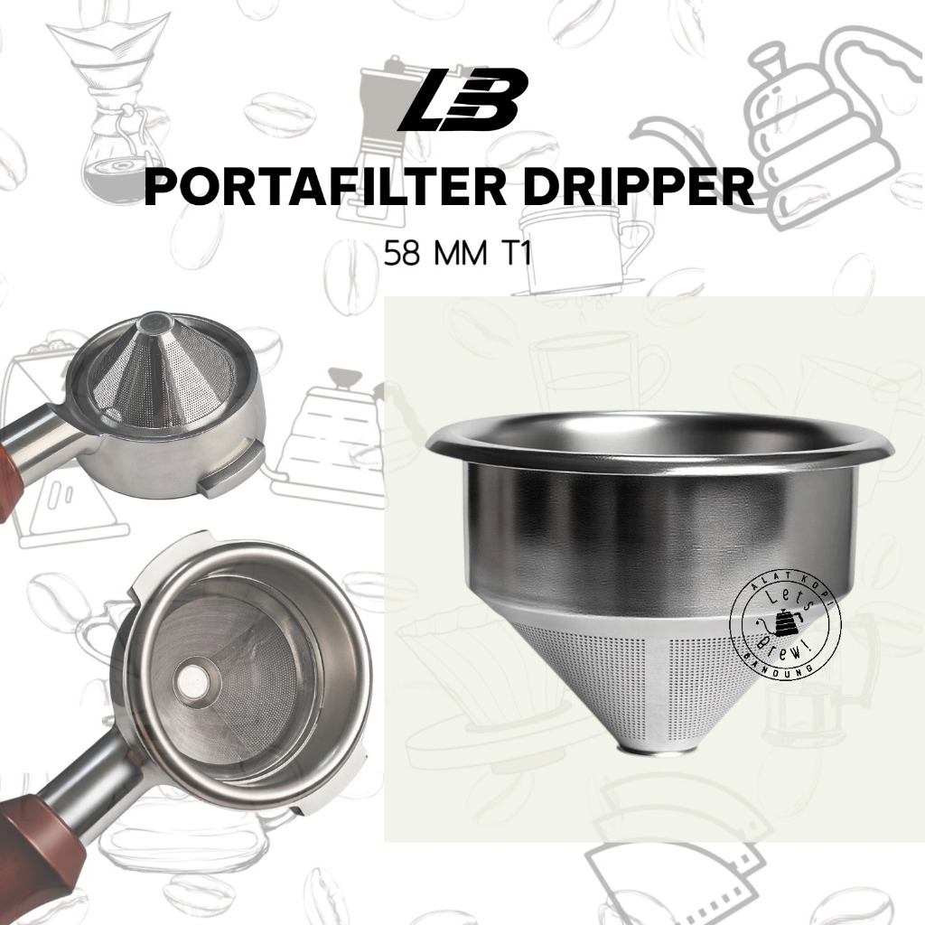 Lets Brew Portafilter Dripper 58mm T1 / Coffee Dripper / Tea Dripper