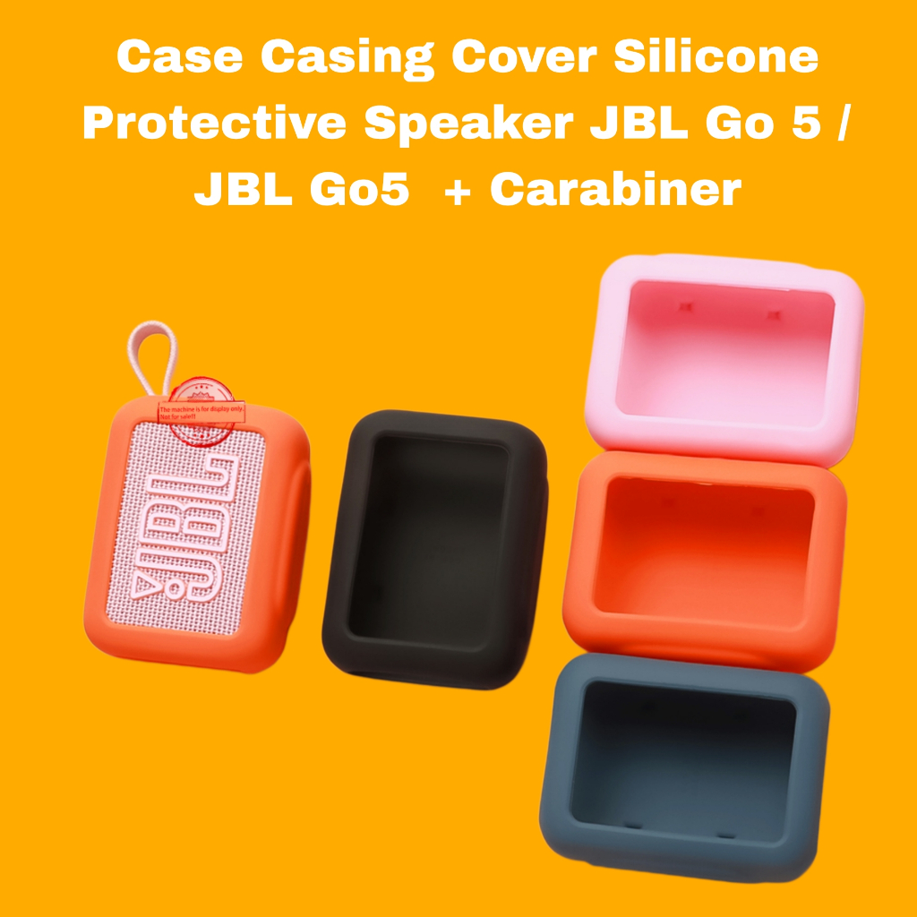 Case Casing Cover Silicone Protective Speaker JBL Go 5 / JBL Go5 + Carabiner