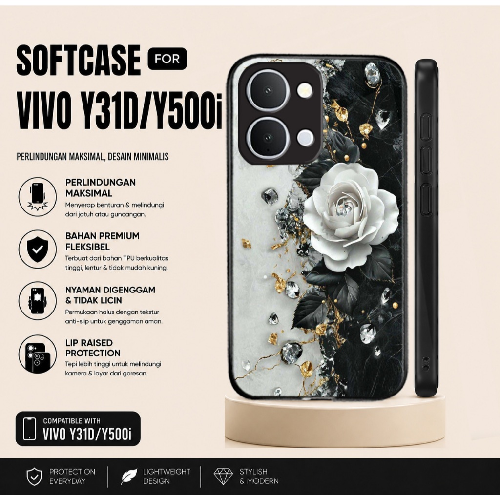 กรณี Hp สําหรับ Vivo Y31D Y500i Y31D Pro ปลอกและตัวป้องกันกล้อง Vivo Y31D Softcase Vivo Y31D ซิลิโคน