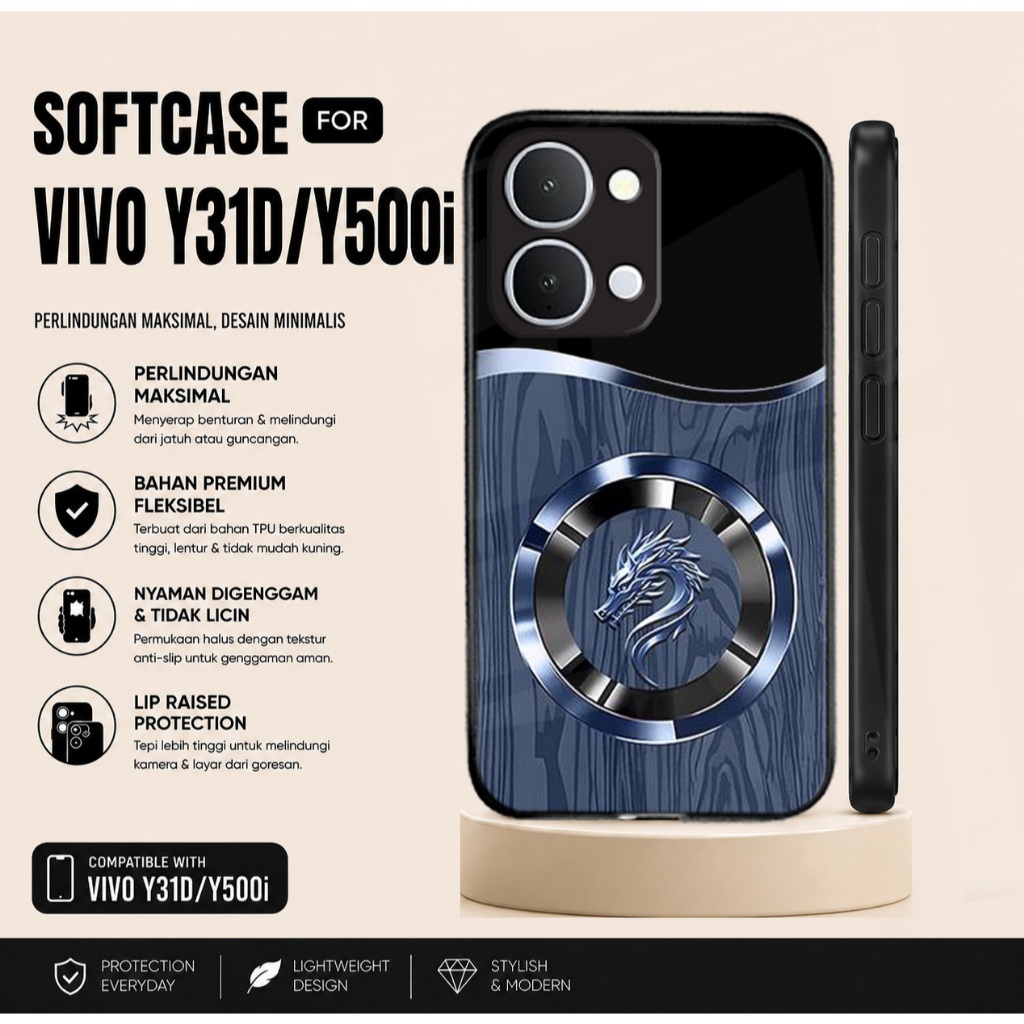 กรณี Hp สําหรับ Vivo Y31D Y500i Y31D Pro ปลอกและตัวป้องกันกล้อง Vivo Y31D Softcase Vivo Y31D ซิลิโคน