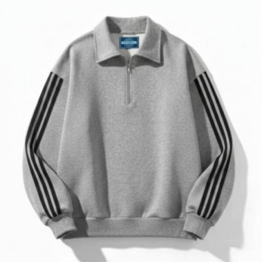 Halfzipper Rugby Thick Mens Womens Distro - เสื้อสเวตเตอร์ย้อนยุคระดับพรีเมียม - Warm Outer Misty Gr