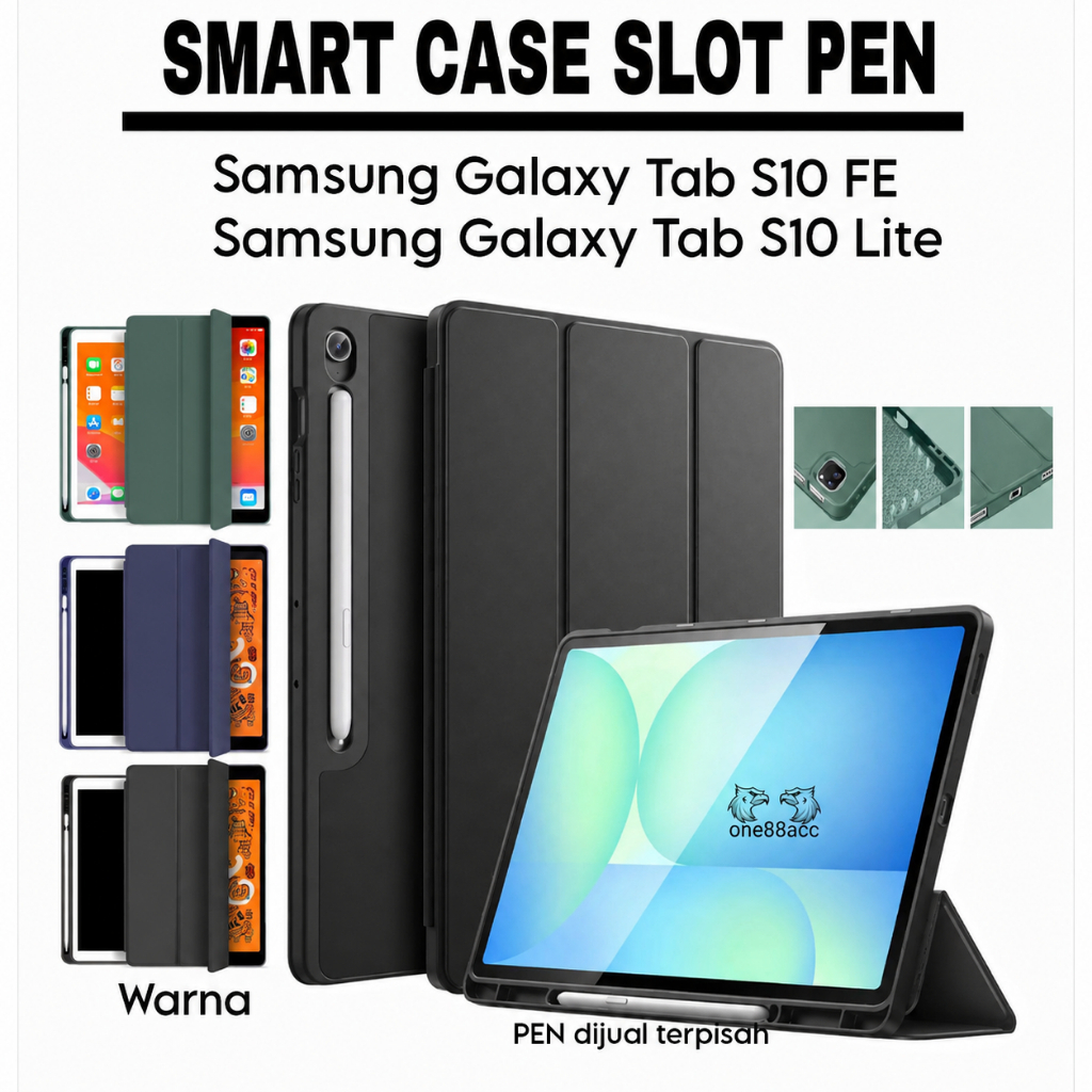 Smartcase ปากกาสล็อต Samsung Tab S10 FE / samsung Tab S10 10.9" นิ้ว 2025 \ samsung tab s10 fe \ sam