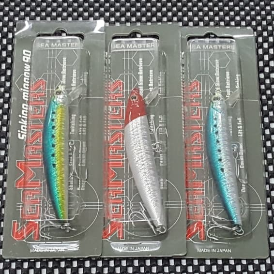 ล่อ SEA MASTERS SINKING MINNOW 90S (9ซม. / 13กรัม) SINKING