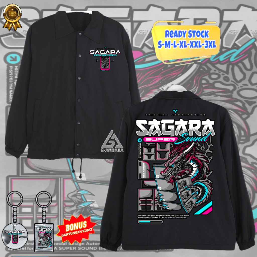 GANTUNGAN COACH SOUND HOREG SAGARA SUPER SOUND TRENDY DESIGN PREMIUM WATERPROOF MATERIAL BONUS KEYCH