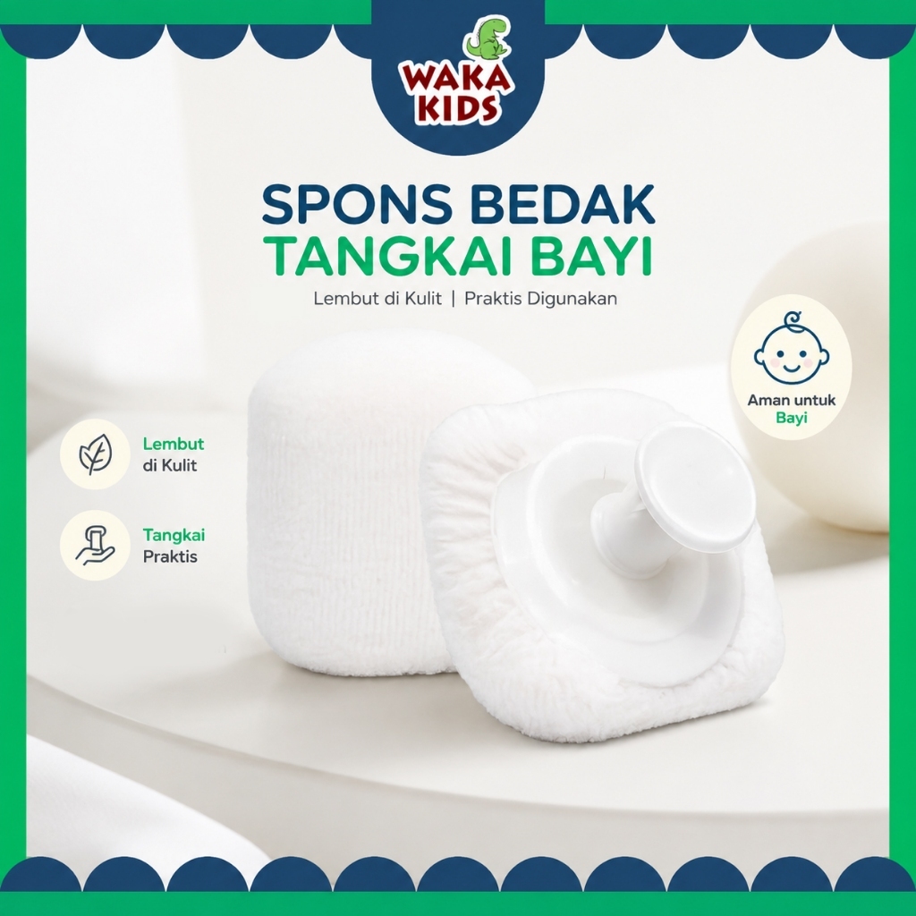 Wakakids Baby Powder Puff Sponge Veenhs Baby Powder Puff Sponge