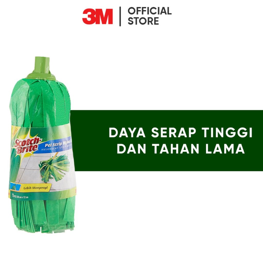 KATUN 3M Scotch-Brite SWASH ไม้ถูพื้นแบบเติมชุดไม้ถูพื้นด้ามจับ 125 ซม. หัวม็อบผ้าฝ้ายคุณภาพ