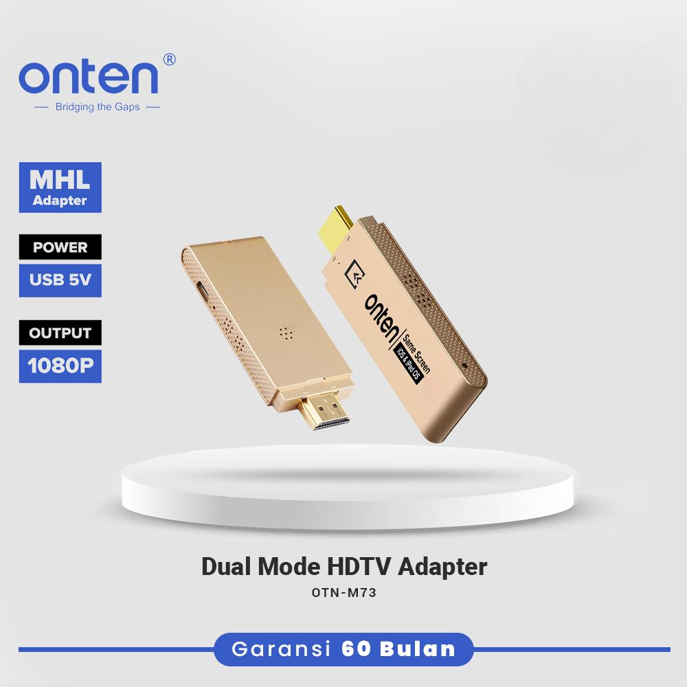 Onten Dual Mode HDTV Adapter Android Miracast Dongle ไร้สายแบบมีสาย Non-MHL / MHL อุปกรณ์ OTN-M73