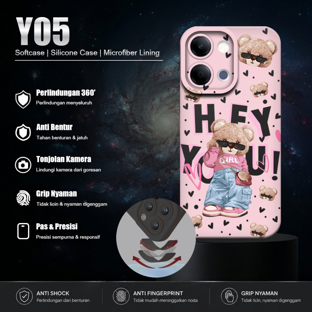Softcase HP For Vivo Y05 - Casing Motif Y05 - Silicone Pro Camera HP Y05 - เคสยืดหยุ่น HP Y05 [MCF6]