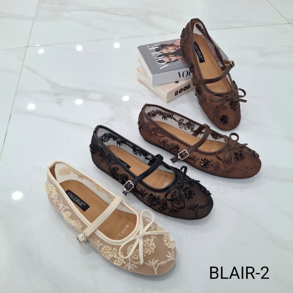รองเท้าส้นแบนลูกไม้ Valerie 36-40 BLAIR-2