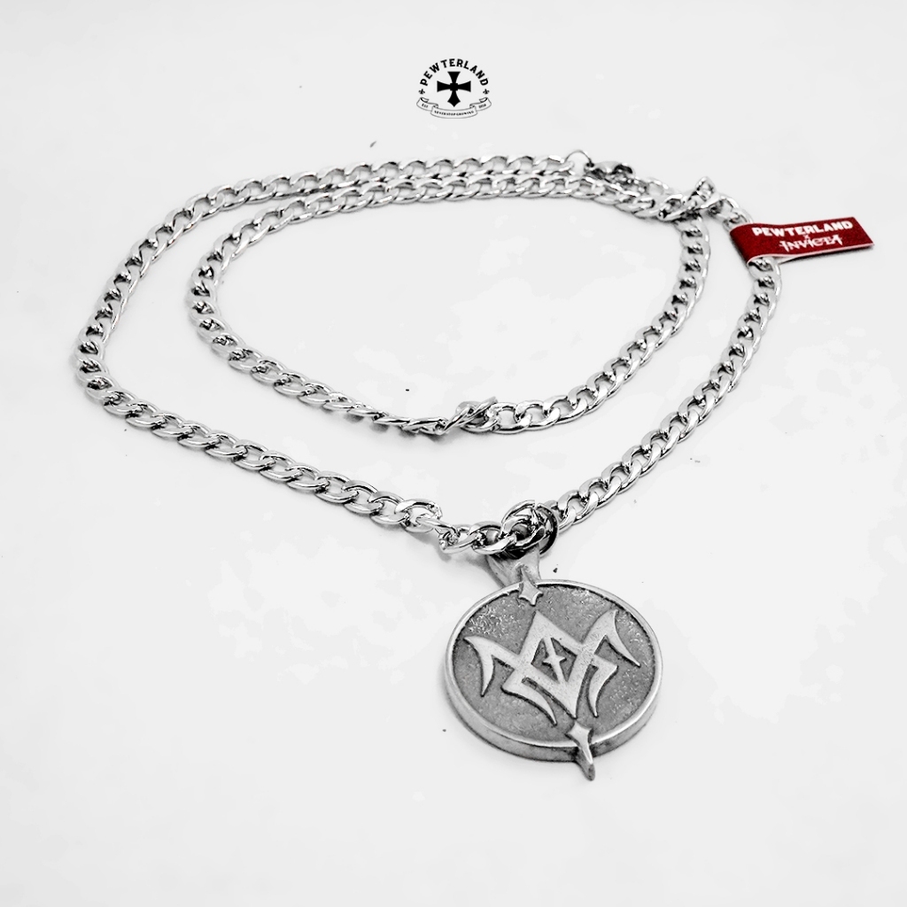 PEWTERLAND X INVICTA NECKLACE HEART IN GRIP OF ANGUISH สร้อยคอวัสดุ Pewter Unisex