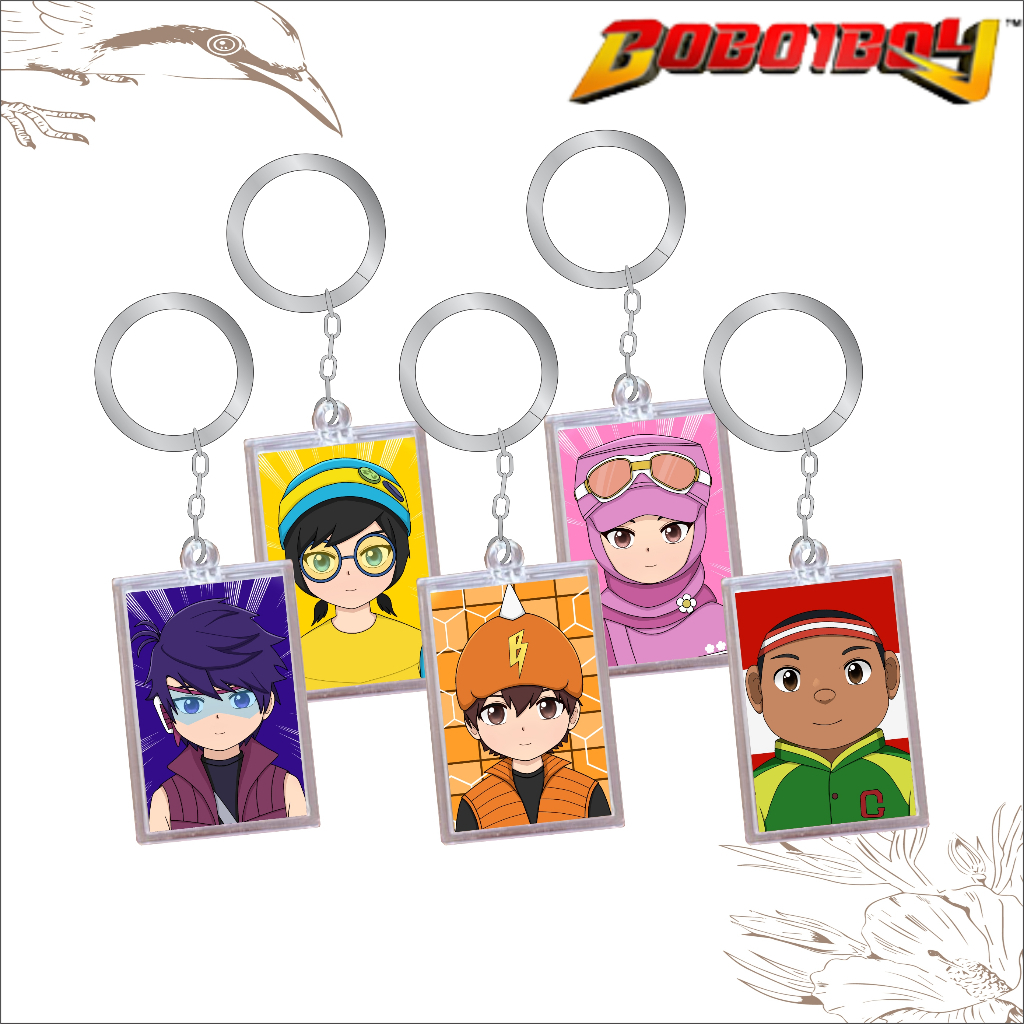 GANTUNGAN Boboiboy พวงกุญแจกล่องตัวการ์ตูนสําหรับเด็ก - พวงกุญแจการ์ตูน Boboiboy - Fang - Yaya