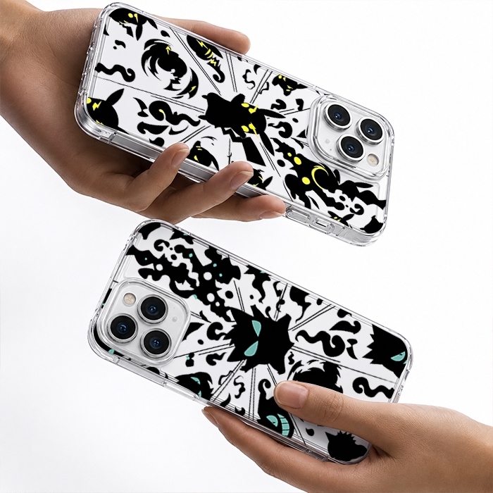 YMC OFFICIAL - การ์ตูนสีดําและสีขาว Motif Clear HP Case สําหรับ Itel City 200 100 Power 70 A100C A95
