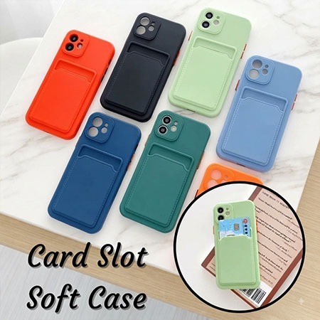 (PC 01)TPU SLIDE CAMERA SLOT CARD CASE สําหรับ VIVO Y91/Y93/Y95/Y22/Y51 2020