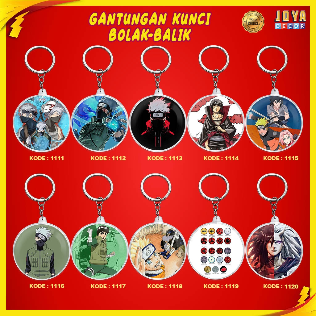GANTUNGAN KAKASHI KEYCHAIN / พวงกุญแจ KAKASHI / พวงกุญแจกลม XJ