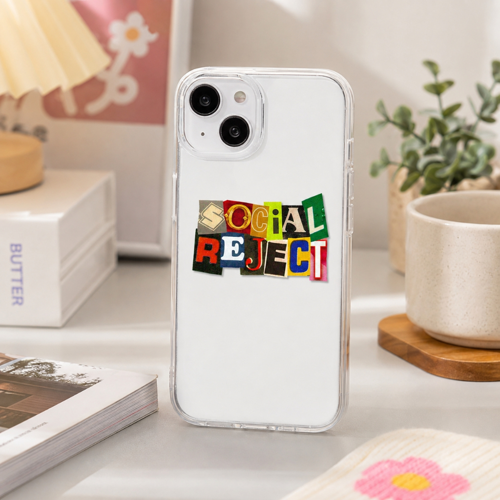 CORSACASE Casing HP SOCIAL REJECT สําหรับ REDMI 15 - 15C - 14C - 13 4G - 13C - 13X - 12 - 12C - 10 4