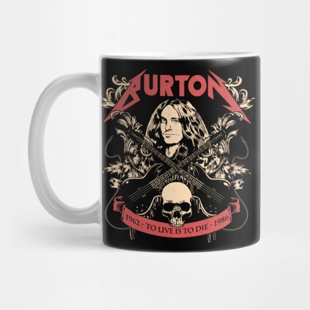 Cliff Burton Metal Bass Legend - แก้วชา Cliff Burton