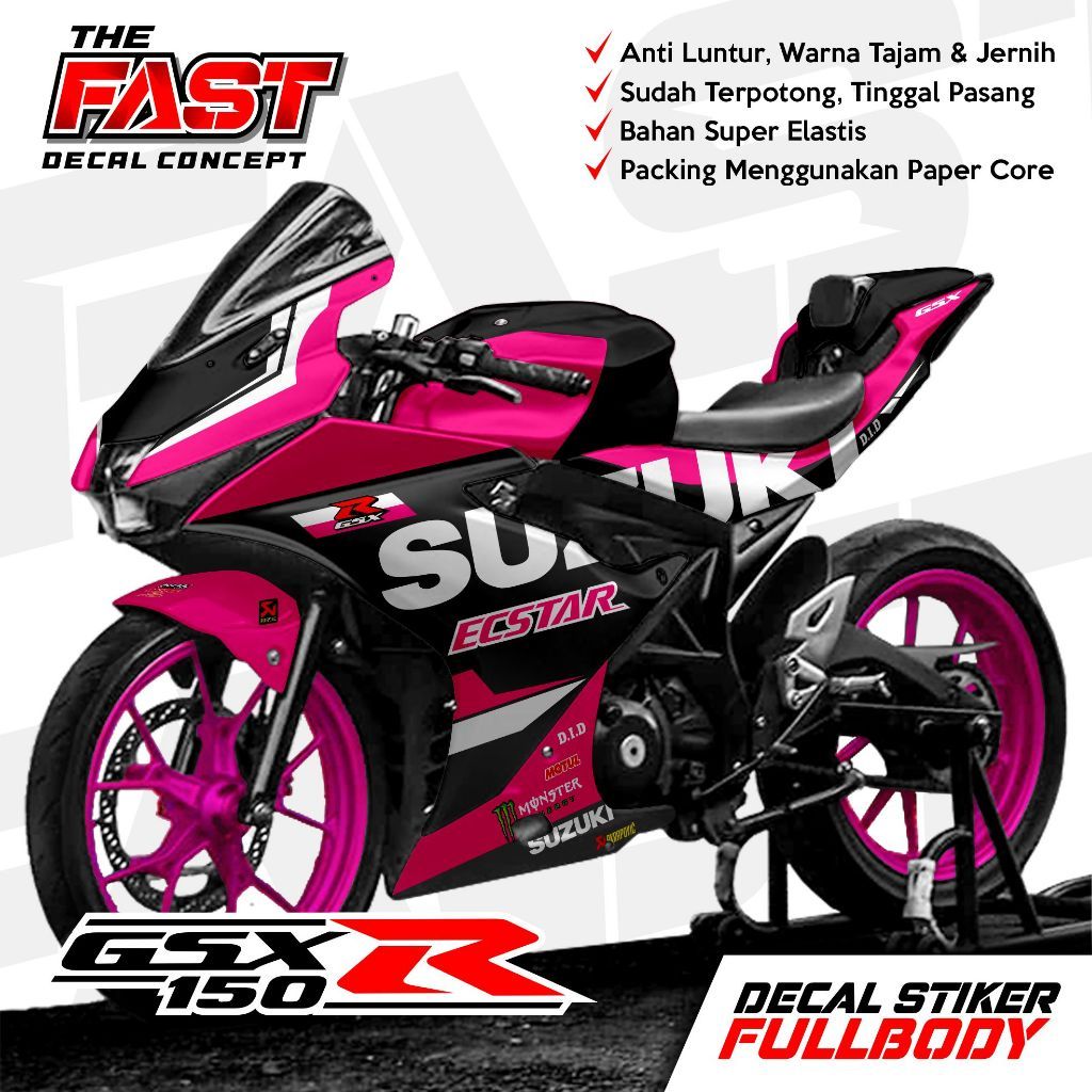Decal สติกเกอร์ GSX 150R Fullbody สติกเกอร์รูปลอก Variation มอเตอร์ Gsx 150 R fullbody motif LIVERY 