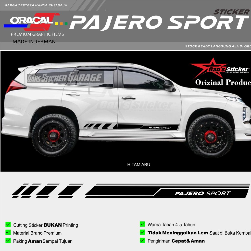 PAJERO SPORT STICKER 2022 2023