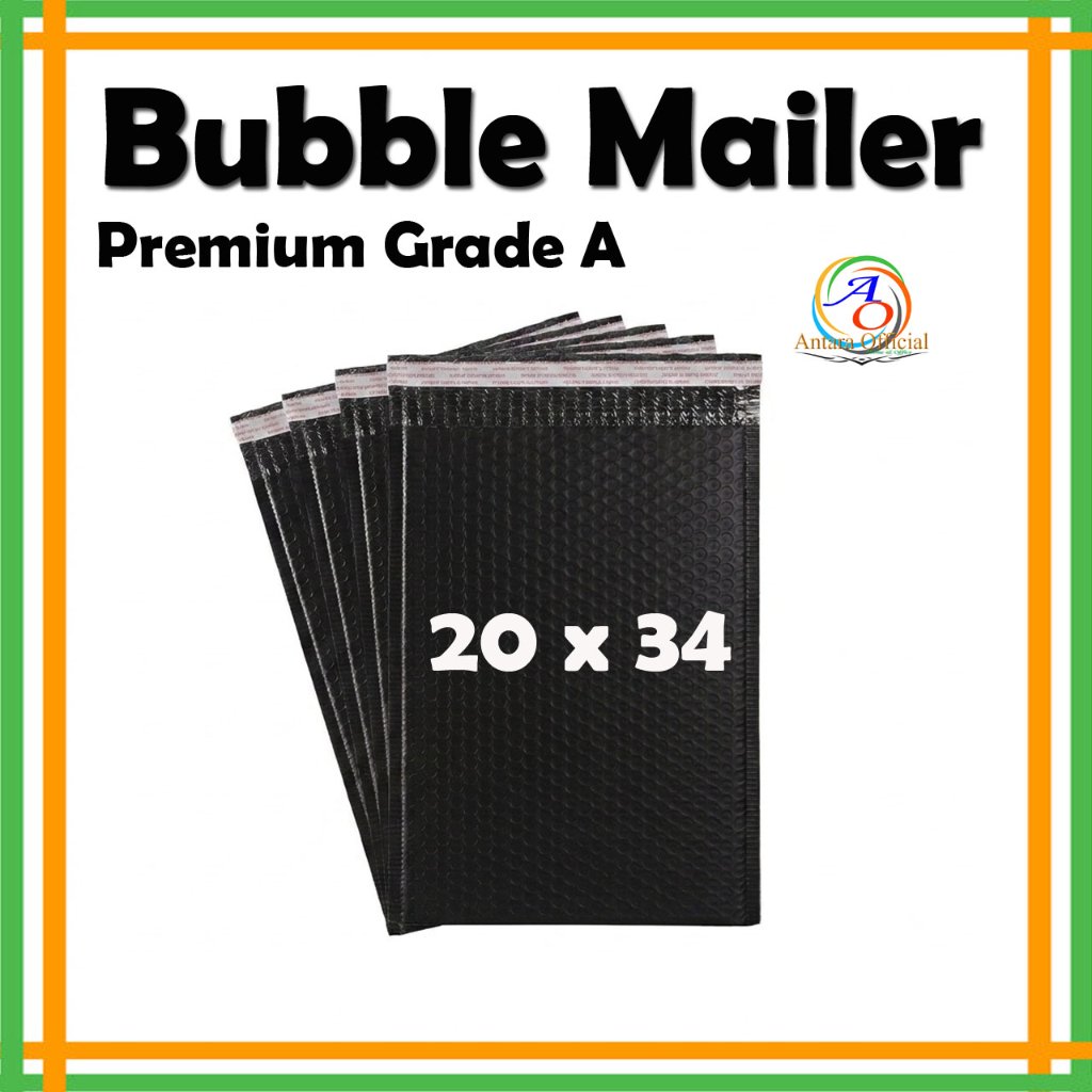 Black Bubble Mailer 20x34 cm Premium Grade A คุณภาพดี Polybubble Envelope packing Online Shop