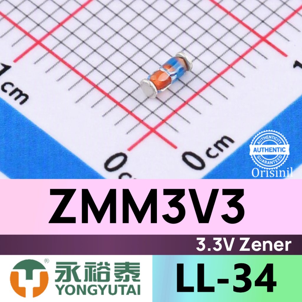 ZMM3V3 3.3V Zener 500mW 0.5W SMD LL-34 SOD80C YONGYUTAI