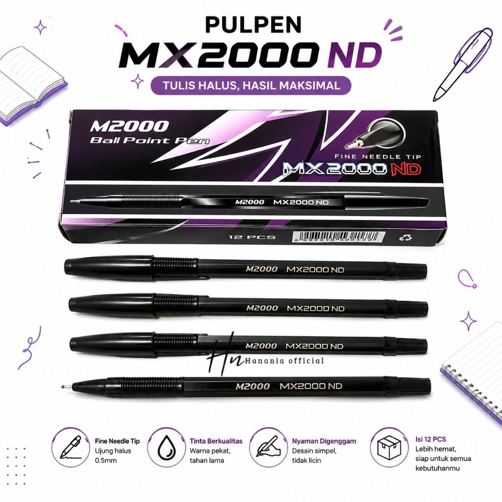 MX2000 ปากกาและมีคุณภาพสําหรับ 12 ชิ้น