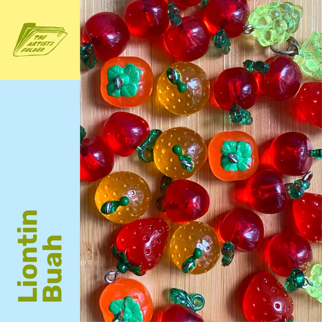 (TAF) จี้ผลไม้เรซิ่นต่อ 1 ชิ้นสร้อยคอลูกปัด DIY อุปกรณ์เสริม