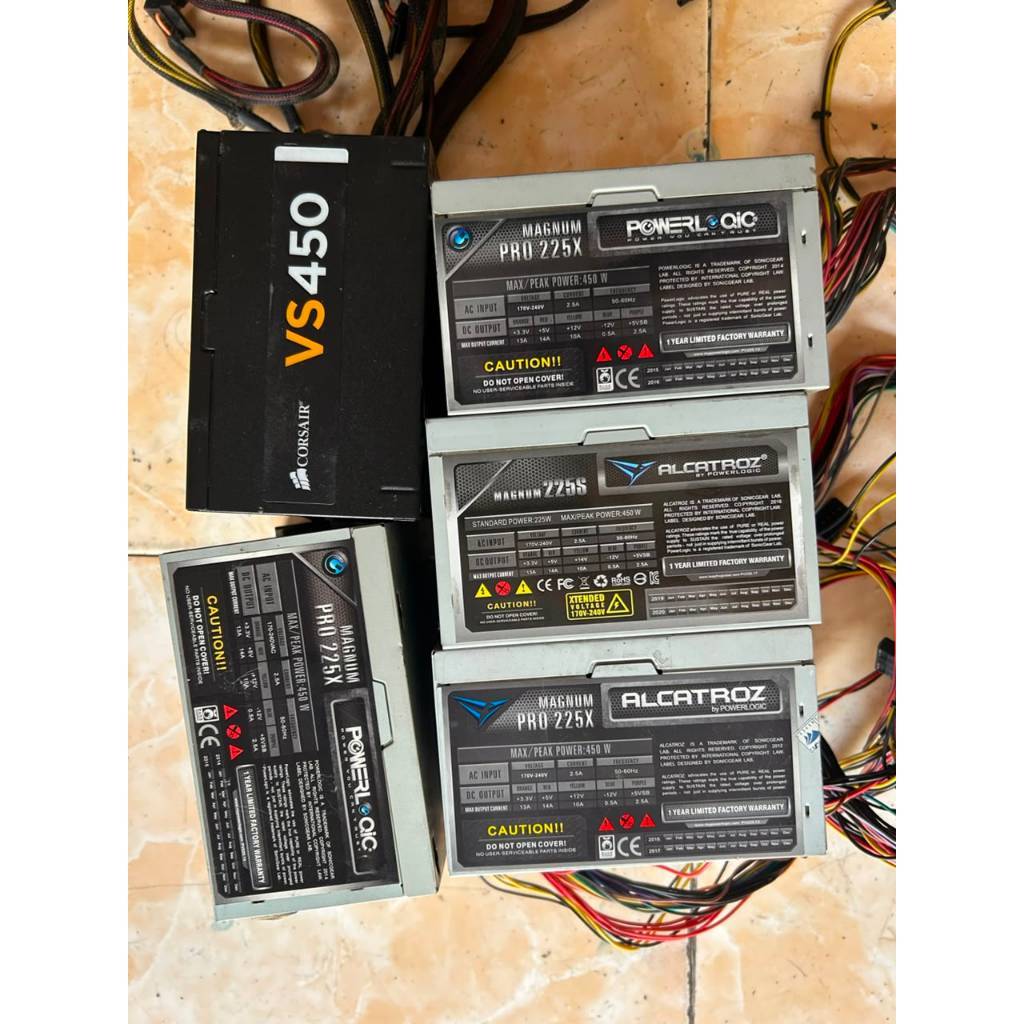ขาย 450 Watt Corsair VS450 PSU, PowerLogic & Alcatroz – สภาพใช้งานปกติ