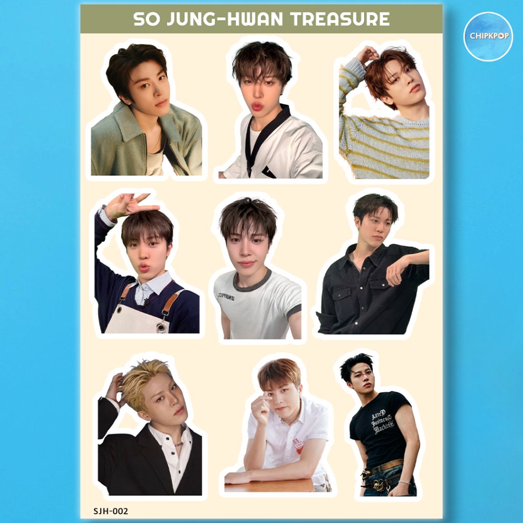 สติ๊กเกอร์ KPOP JUNGHWAN TREASURE I STICKER TREASURE I STICKER KPOP TREASURE I STICKER HARUTO ASAHI 