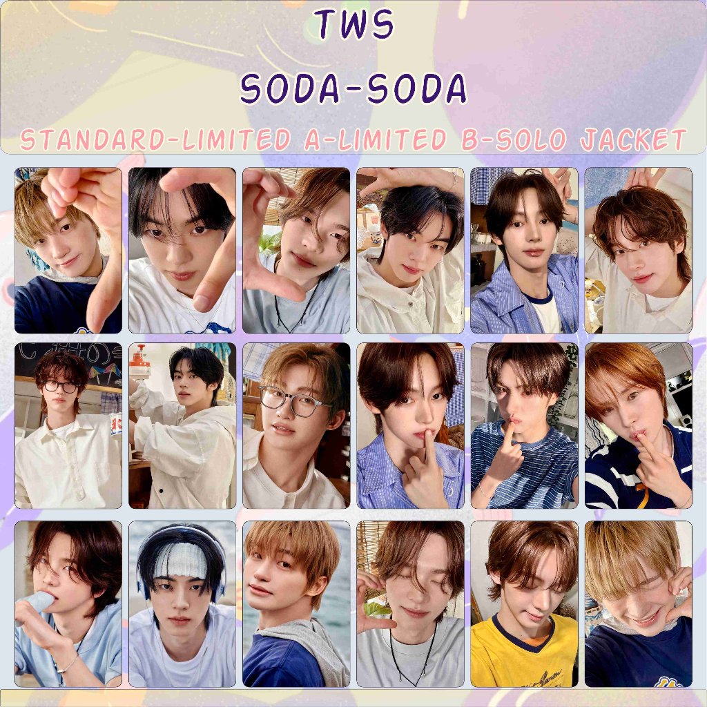 TWS SODA PHOTOCARD KPOP UNOFFICIAL