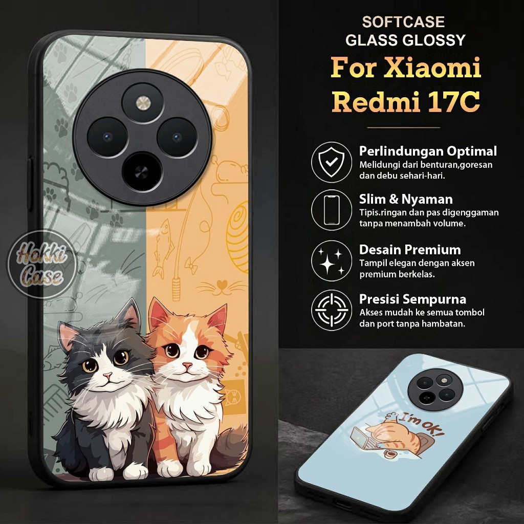 เคส Redmi 17C - Redmi 17C Glass Softcase - เคส Redmi 17C ล่าสุด - เคส Redmi 17C - Xiaomi Redmi 17C S