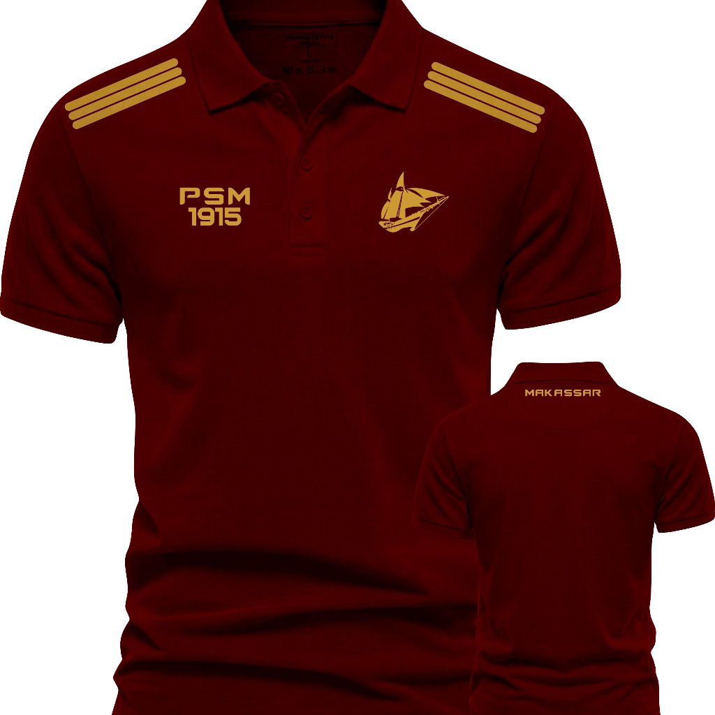 ไซส์ใหญ่ (M-4XL) เสื้อโปโล Premium PSM Makassar 1915 "Ewako | โปโล PSM เสื้อยืดคอปกสําหรับผู้ชายและผ