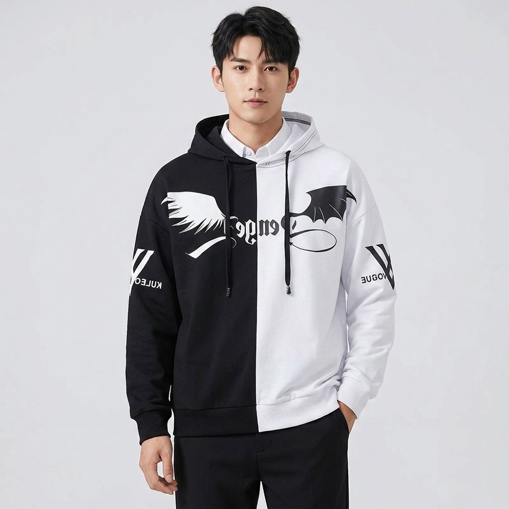 ผู้ชายขนาดใหญ่Hoodie DistroผสมVoqueเสื้อกันหนาวแจ็คเก็ตHoodieผู้ชายStreetwearสไตล์เกาหลีอินเทรนด์Yu 