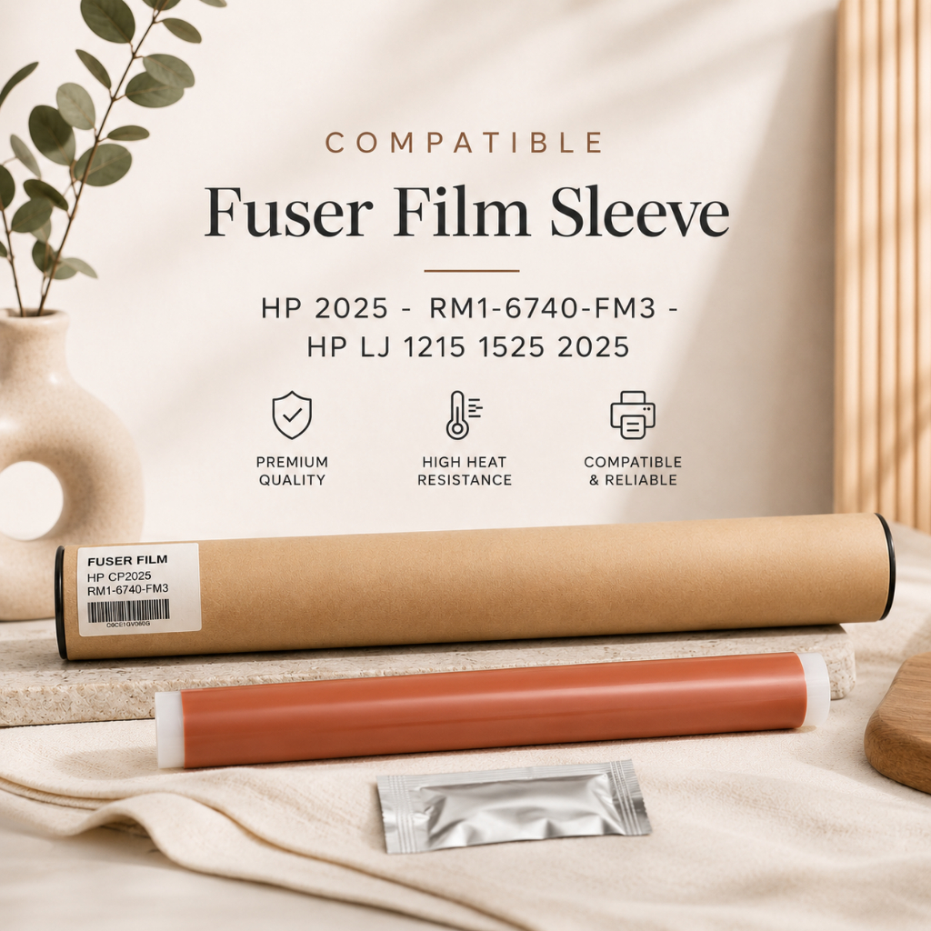 ปลอกฟิล์ม Fuser ที่รองรับ HP 2025 - RM1-6740-FM3 - HP LJ 1215 1525 2025