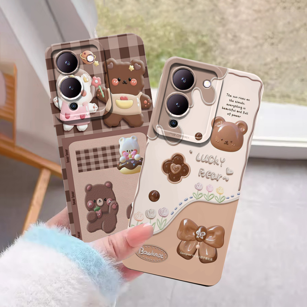 Softcase เข้ากันได้กับ Infinix Note 12 G96 - Note 12 Turbo G96 Case Motif Bear Anti Slip