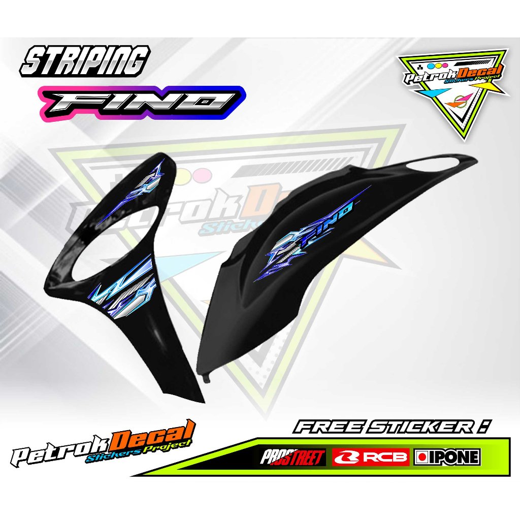 YAMAHA FINO MOTORCYCLE VARIATION STRIPING / YAMAHA FINO MOTORCYCLE VARIATION STICKER LIST