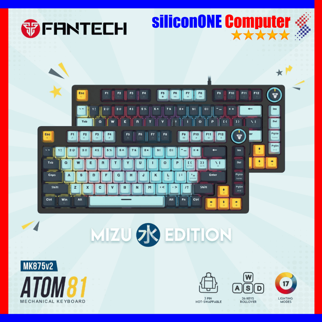 Fantech Mizu ATOM81 MK875V2 คีย์บอร์ดแบบกลไก MK875 V2