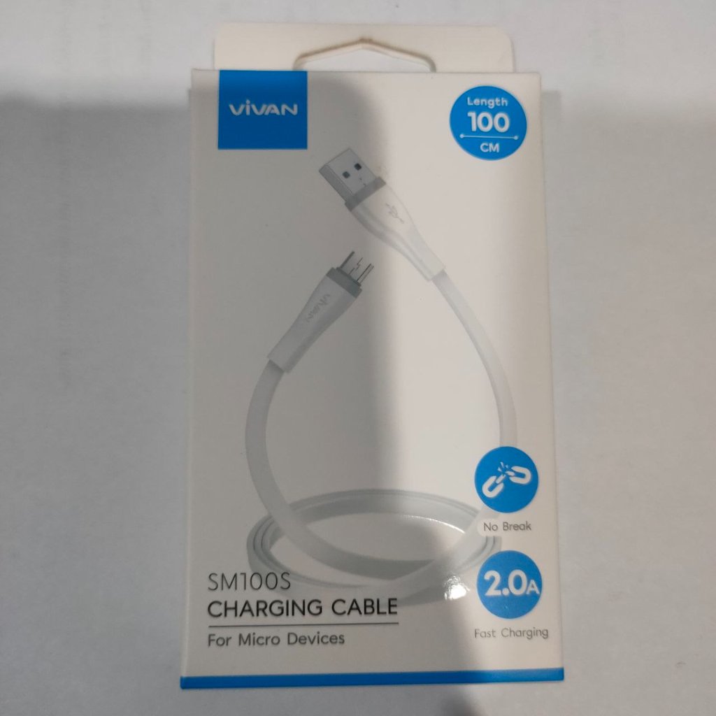 Vivan SM100S SM100 Micro USB Data Cable Android Xiaomi Samsung Oppo Vi