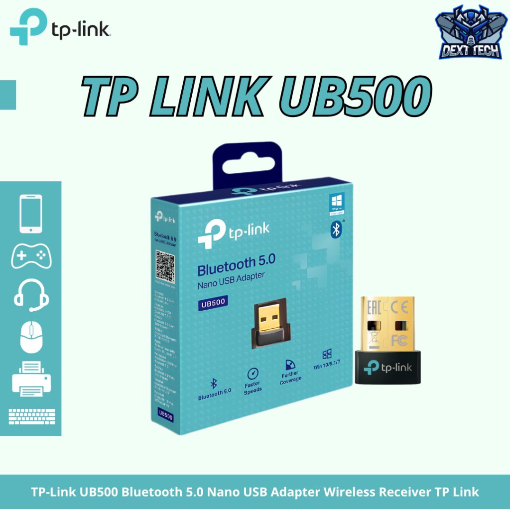 TP-Link UB500 Bluetooth 5.0 Nano USB Adapter ตัวรับสัญญาณไร้สาย TP Link