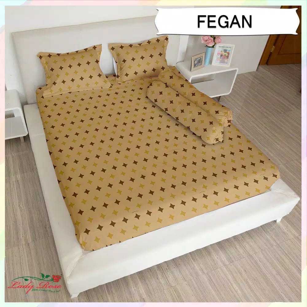 ผ้าปูที่นอน Lady Rose Extra King Size B2 200x200 2 หมอน 2 หมอนข้าง - Fegan