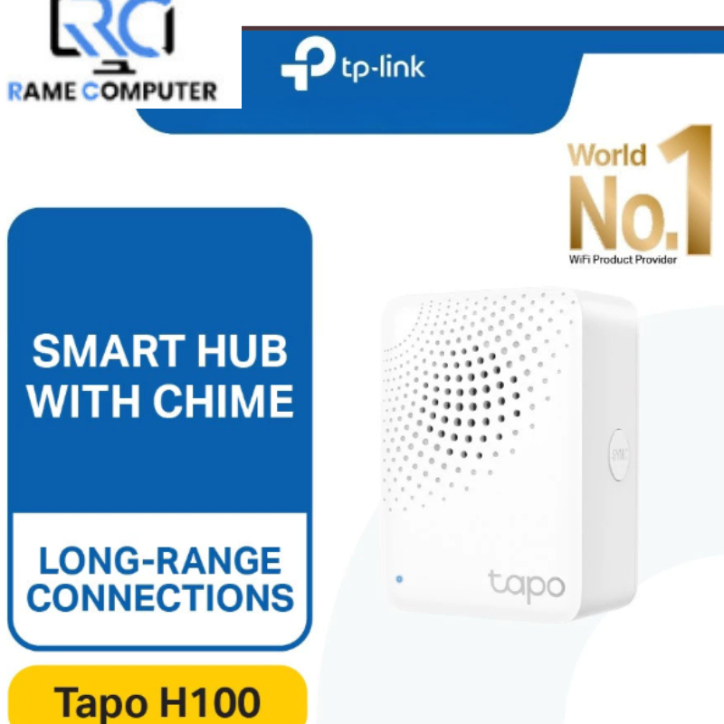 TP-Link | Tapo H100 | สมาร์ทฮับ | ฮับบ้านอัจฉริยะ | เกตเวย์ Tapo | เตือนฮับ | ขั้วต่อเซ็นเซอร์ Tapo 