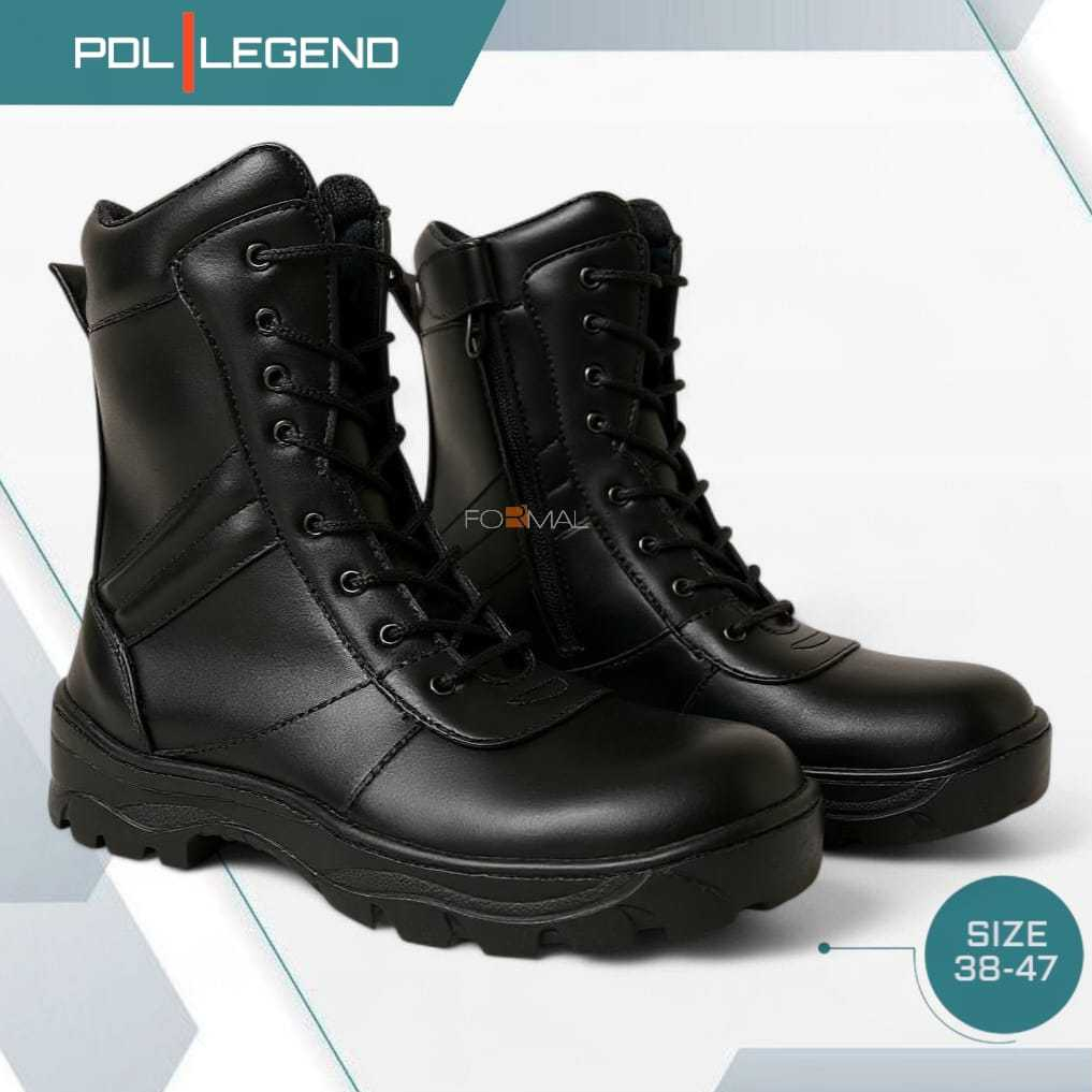 Pdl Pdh Tni Polri Satpam Shoes, Mens Daily Work Service Standard, Size 38-47, สีดําเงาและ Dop