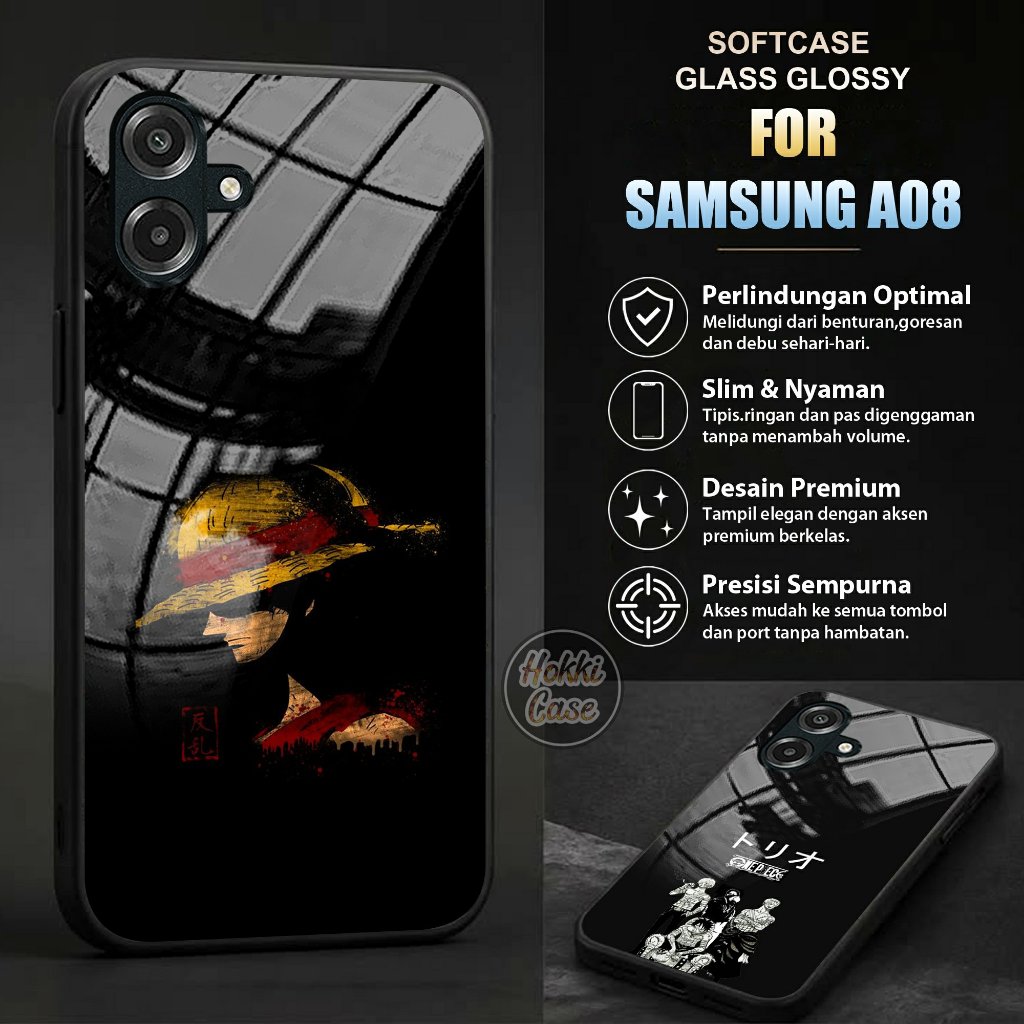 เคส Samsung A08 One Piece - Samsung A08 Glass Softcase - เคส Samsung A08 - เคส Samsung A08 - Samsung
