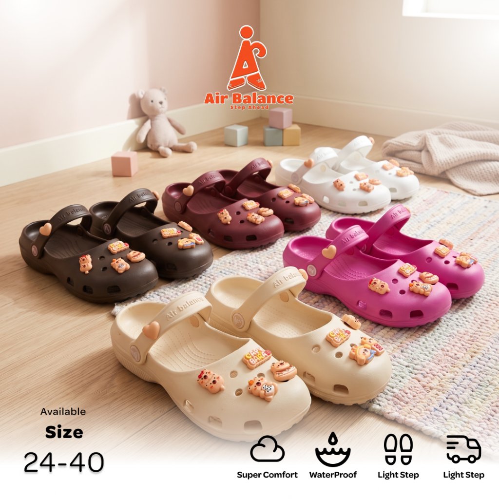 รองเท้าแตะ Air-Balance Clog ผู้หญิง Jibbitz Capybara 861SM-C1
